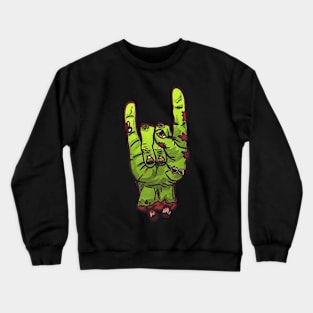 Rock N Roll Zombie Crewneck Sweatshirt